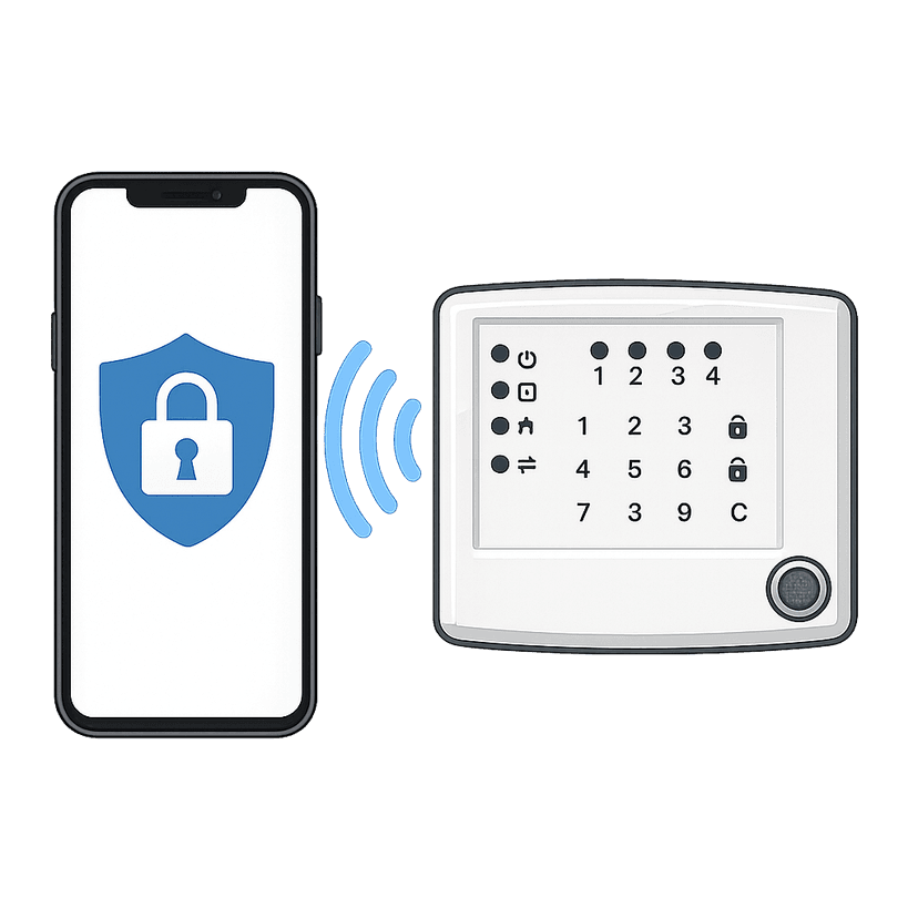 Подключение приложения для охраны